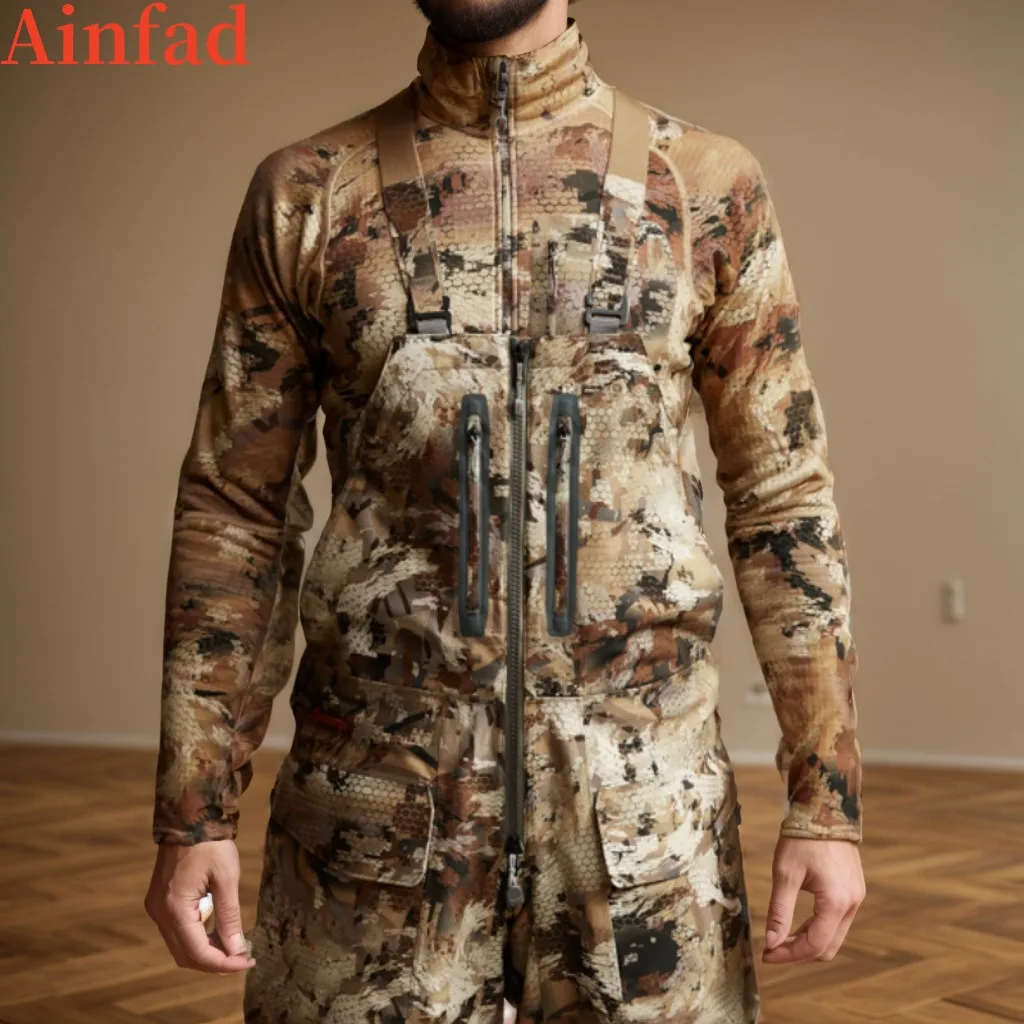 Camouflage Hudson Bibs High Quality Duck Hunting Outdoor Work Pants for Optimal Comfort And Durability