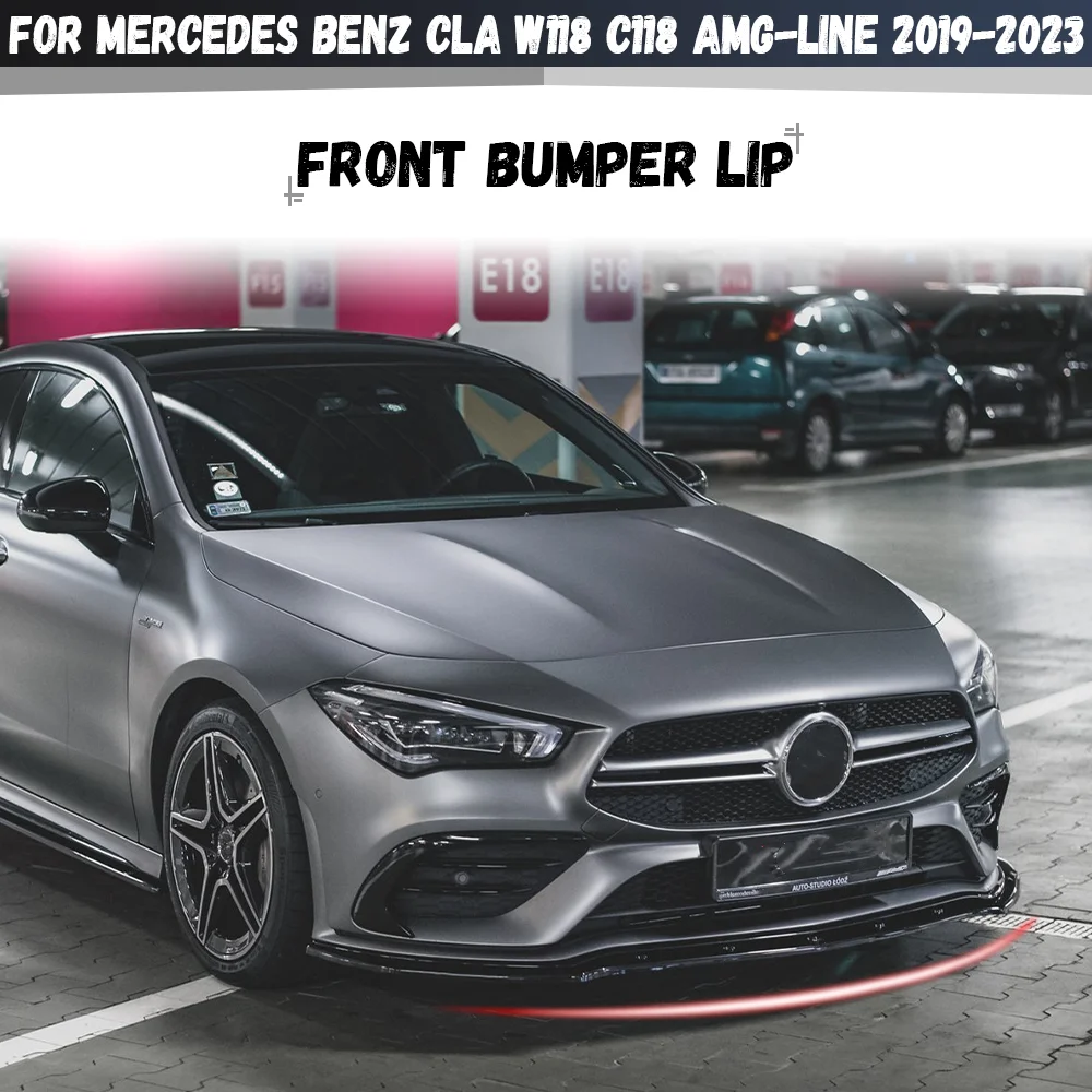 

Для Mercedes W118 C118 CLA220 250 CLA35 2019-2023 Pre-LCI AMG-Line: Комплект обвеса (передний бампер, сплиттер, диффузор)