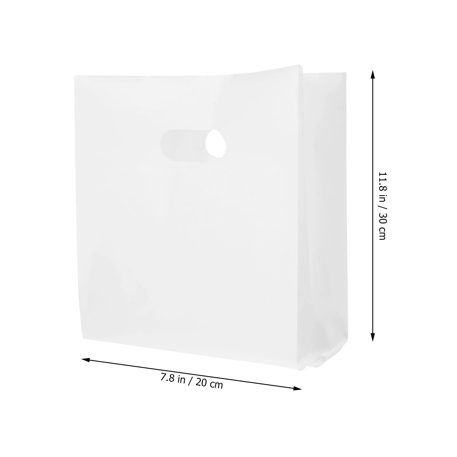 

50pcs White Bags 22x33x12cm Reusable Bulk Package for Food Plastic Shopping Bags For Groceries Grocery Party Favors Cake Bread