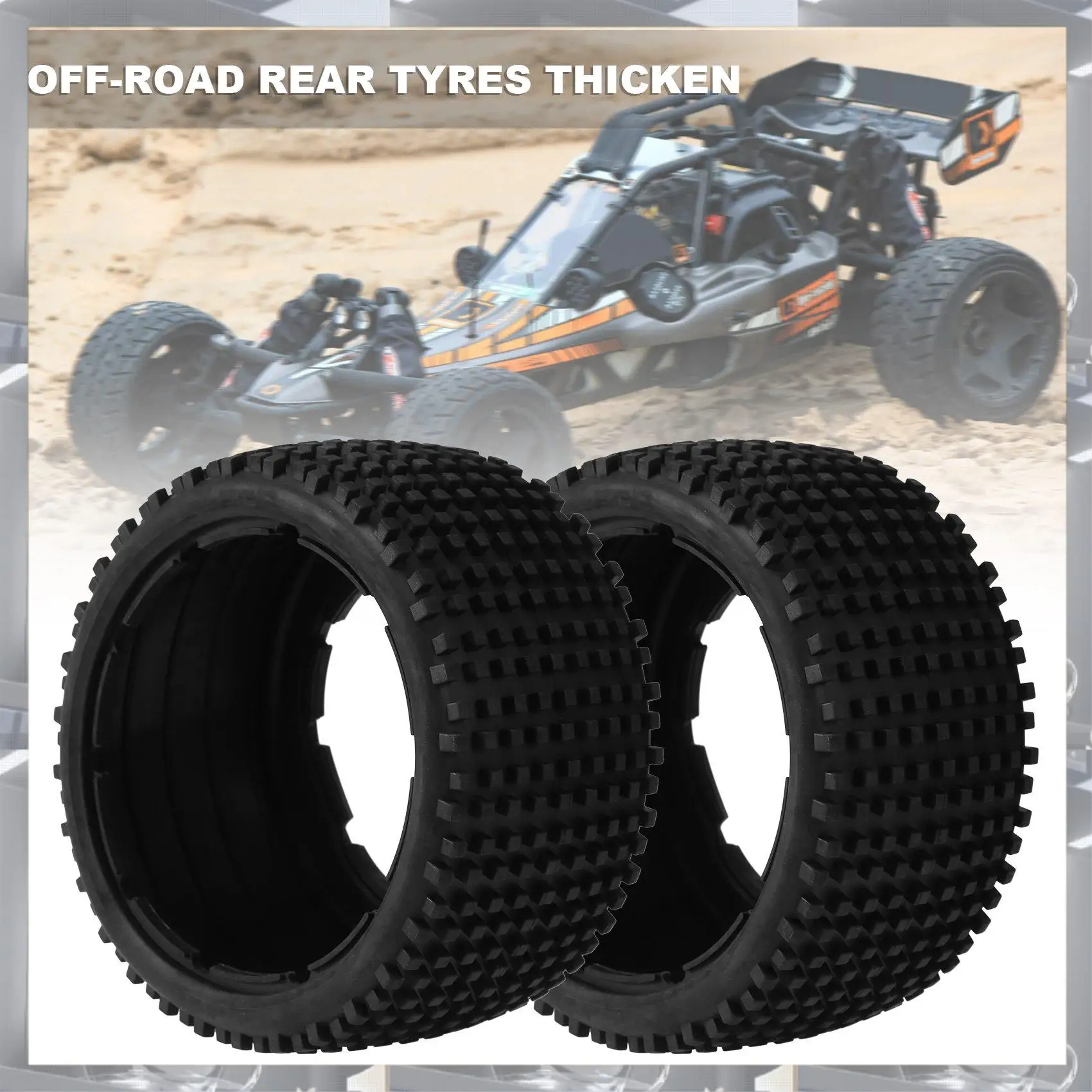 A84F-off-road pneus traseiros engrossar conjunto de pele para 1/5 hpi rofun baha rovan km baja 5b caminhão peças de brinquedos de reposição