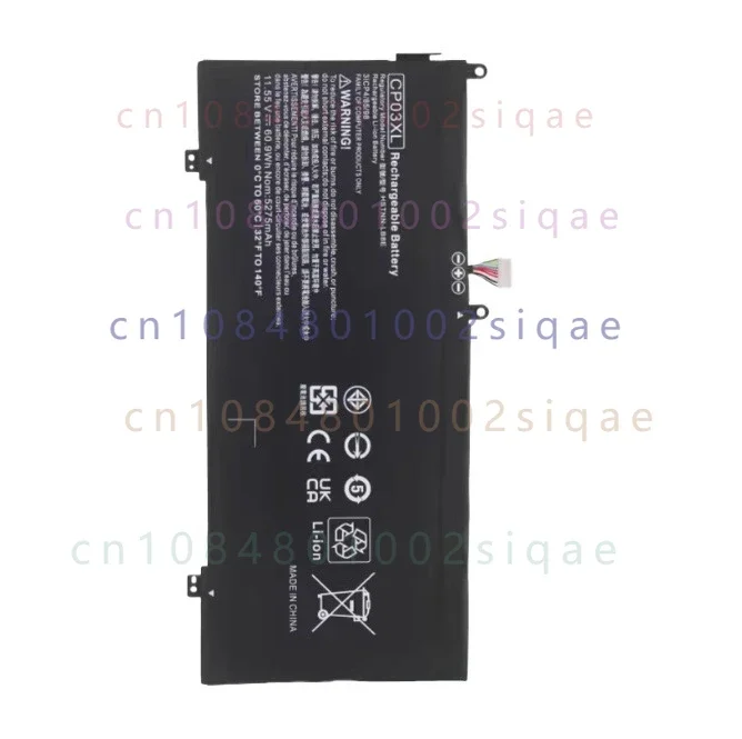 Cp03xl for hp specter x360 13t 13-ae001tu tpn-q199 laptop battery 4900mah
