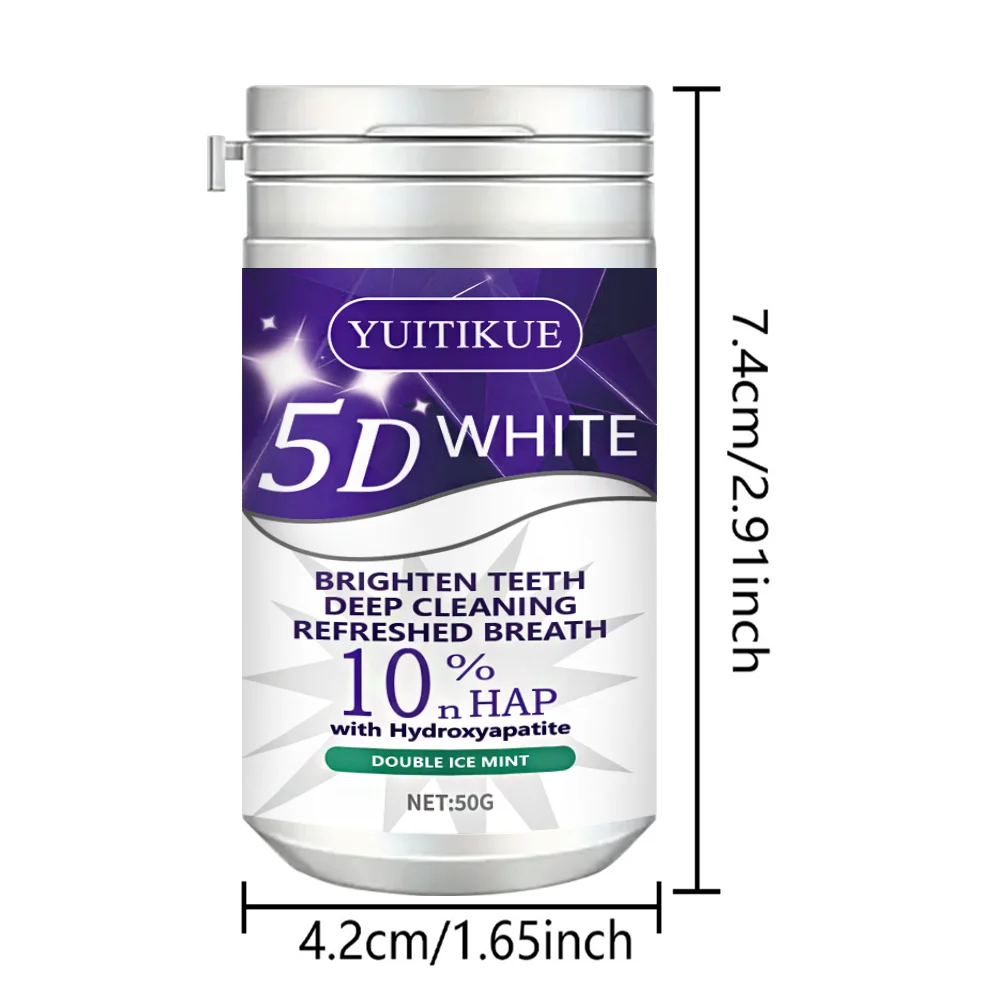 تبييض الأسنان، التنظيف العميق، نفس منعش. يحتوي على هيدروكسيد ألومنيوم 10%، ويحتوي على هيدروكسياباتيت ونعناع جليدي مزدوج. #6