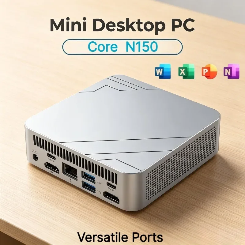 2026 NEUER Tragbarer Mini-Computer Intel Core N150 mit 1TB/2TB SSD, RAM, Vielseitige Anschlüsse für Gaming, Büro und Studium, Hochgeschwindigkeit – Detail 1