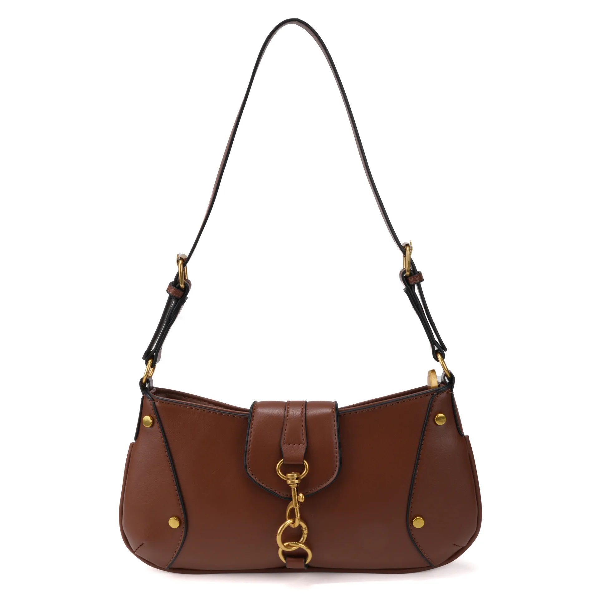 2026 new bowling boston bags retro color-blocking shoulder and underarm bags fashionable and individual women's bags