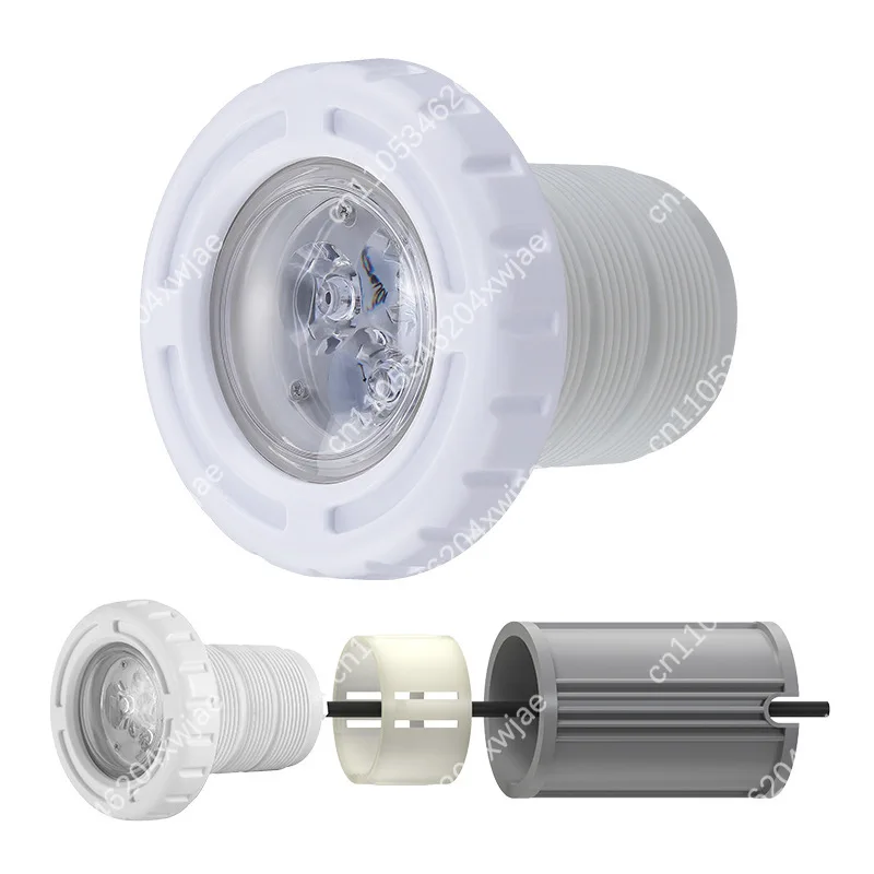 Embedded wall-mounted fiberglass pool underwater light LED 12V PVC pool light