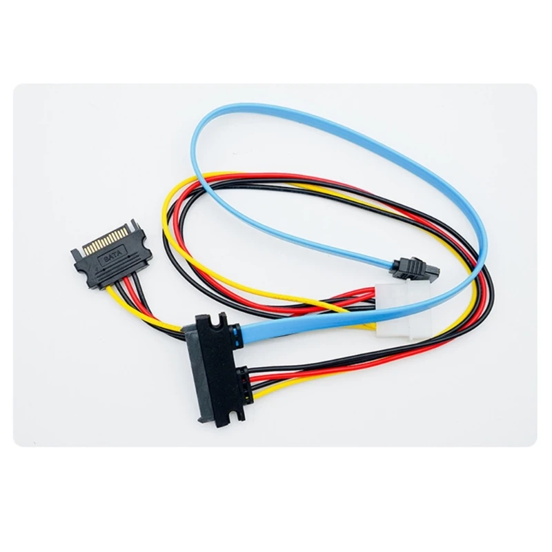 ABS SATAs 22PIN to SASs 29PIN Interfaces Converters Adapters Easy Setups Cable Included Stable Data Transfer for IT 