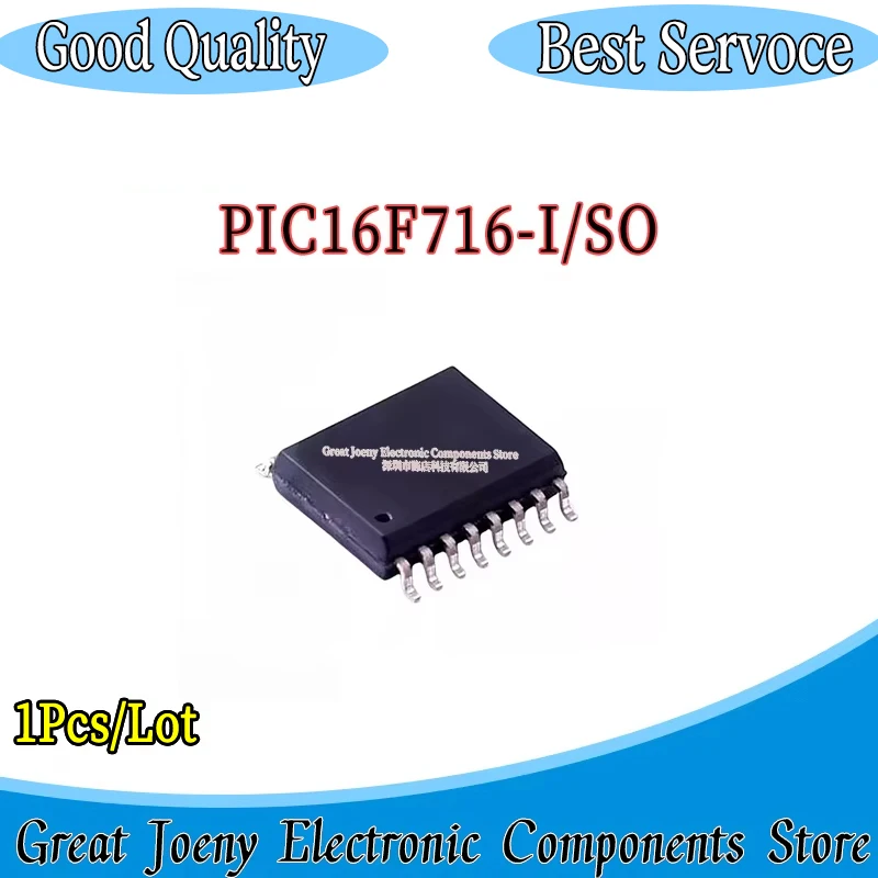 

100% New Original PIC16F716 PIC16F716-I/SO IC MCU Chipset SOP-18 Bulk Best Price Plastic Casing