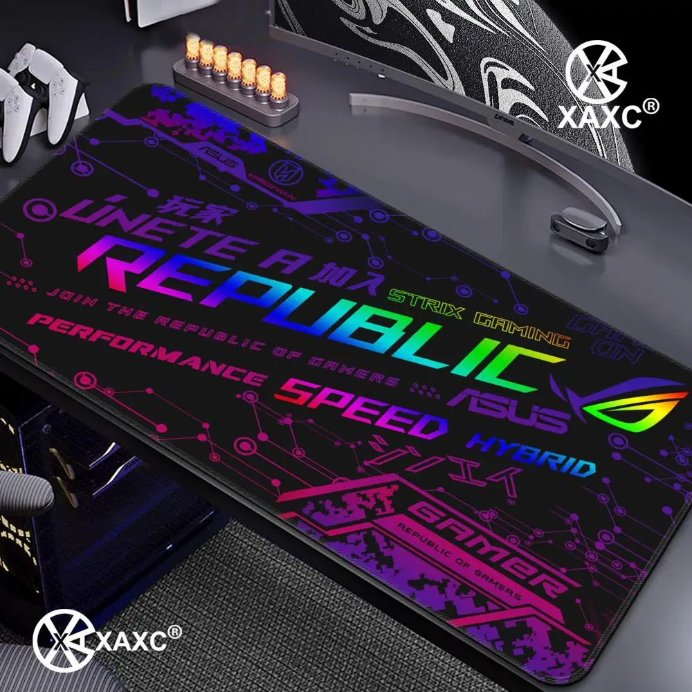 

A-ASUS Mouse Pad Rog City XAXC Mouse Pad large keyboard mouse desk pad non-slip rubber gaming mouse pad laptop mouse carpet