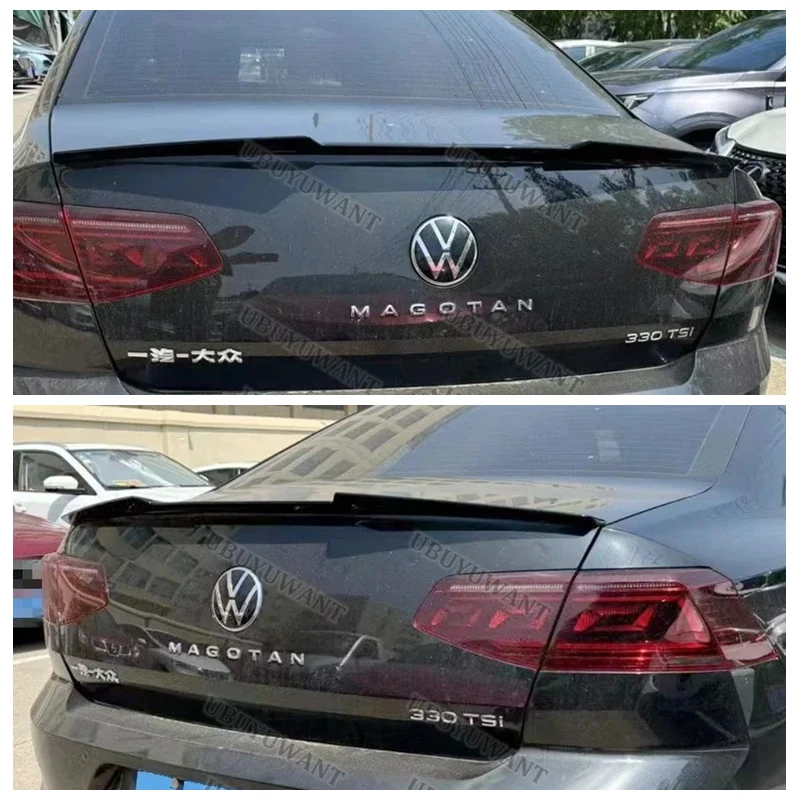

CARBON COLOR Tail Trunk Boot Lip Wing Rear Spoiler Decoration For Volkswagen Passat B7 CC VW 2017 2018 2019 2020-2023 M4 style