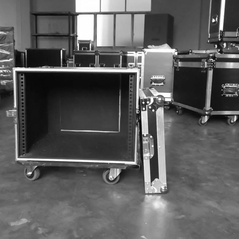 Custom Vertical Aluminum Flight Case, Large Robot Equipment Storage Box with Thick Rust-proof Welded Steel Plate