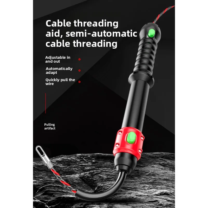 Electrician Conduit Auxiliary Threader Wire‑guiding Installation Hand Working