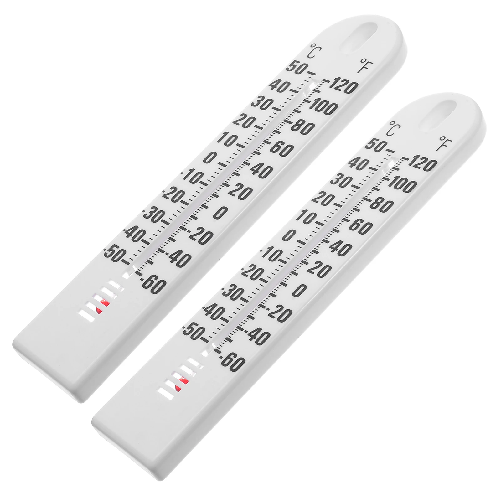 

2Pcs Wall-Mounted Thermometer Precise Monitoring Durable Construction Clear Display Home Garden Refrigeration Wall Thermometer