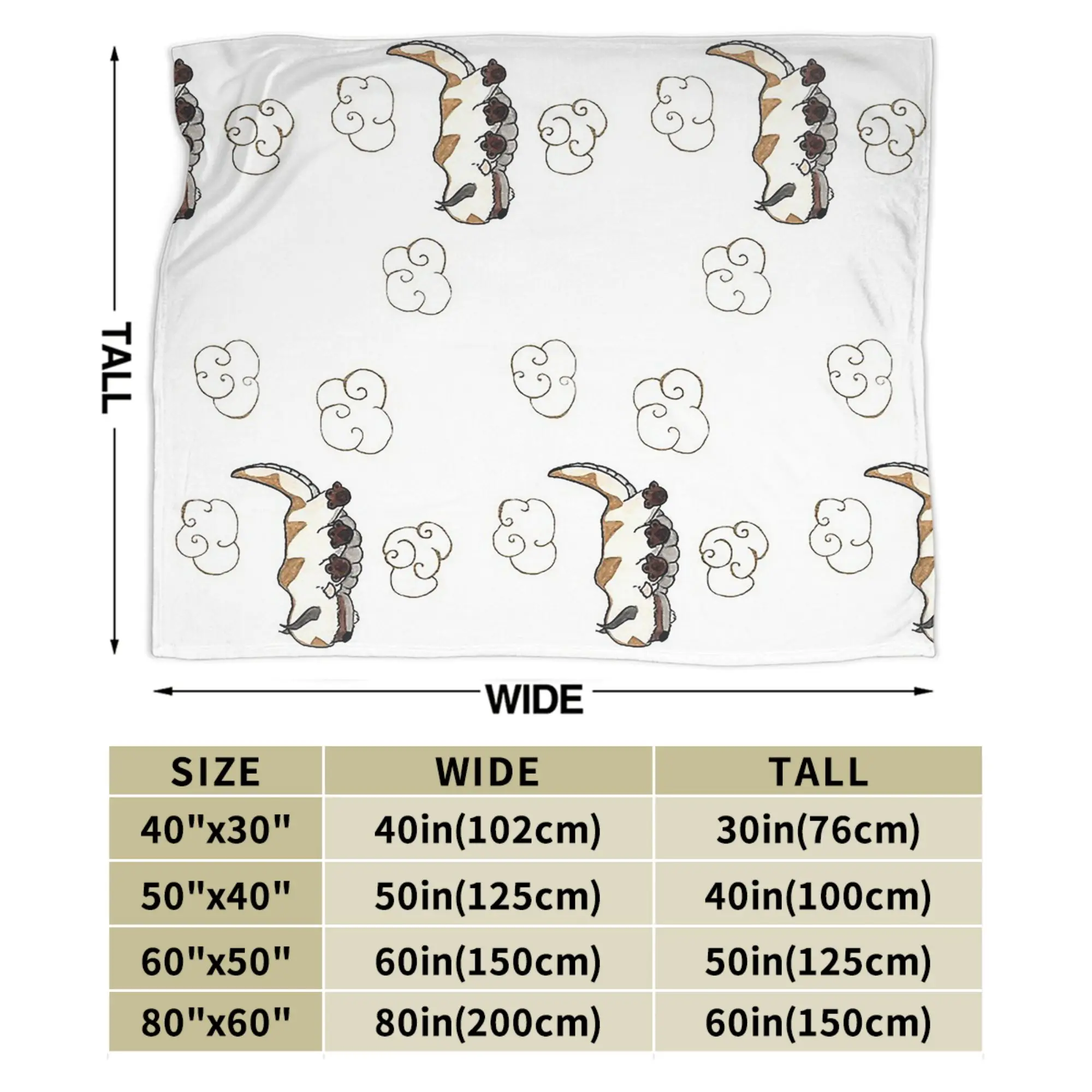 سعيد أبا بطانيات صوف الرمزية آخر Airbender مضحك رمي البطانيات للمنزل 150*125 سنتيمتر المفرش #4