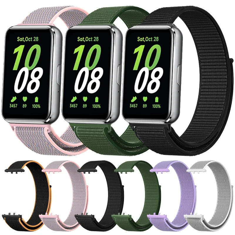 Nylon Loop Strap for Samsung Galaxy Fit 3 Adjustable Elastic Bracelet Watchband for iWatch Samsung Galaxy Fit3 Band Accessories image 2