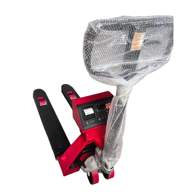 High Digital Display Economical Manual Hydraulic Hand Pallet Truck Lifting Tools with Scales 4WD Heavy Duty