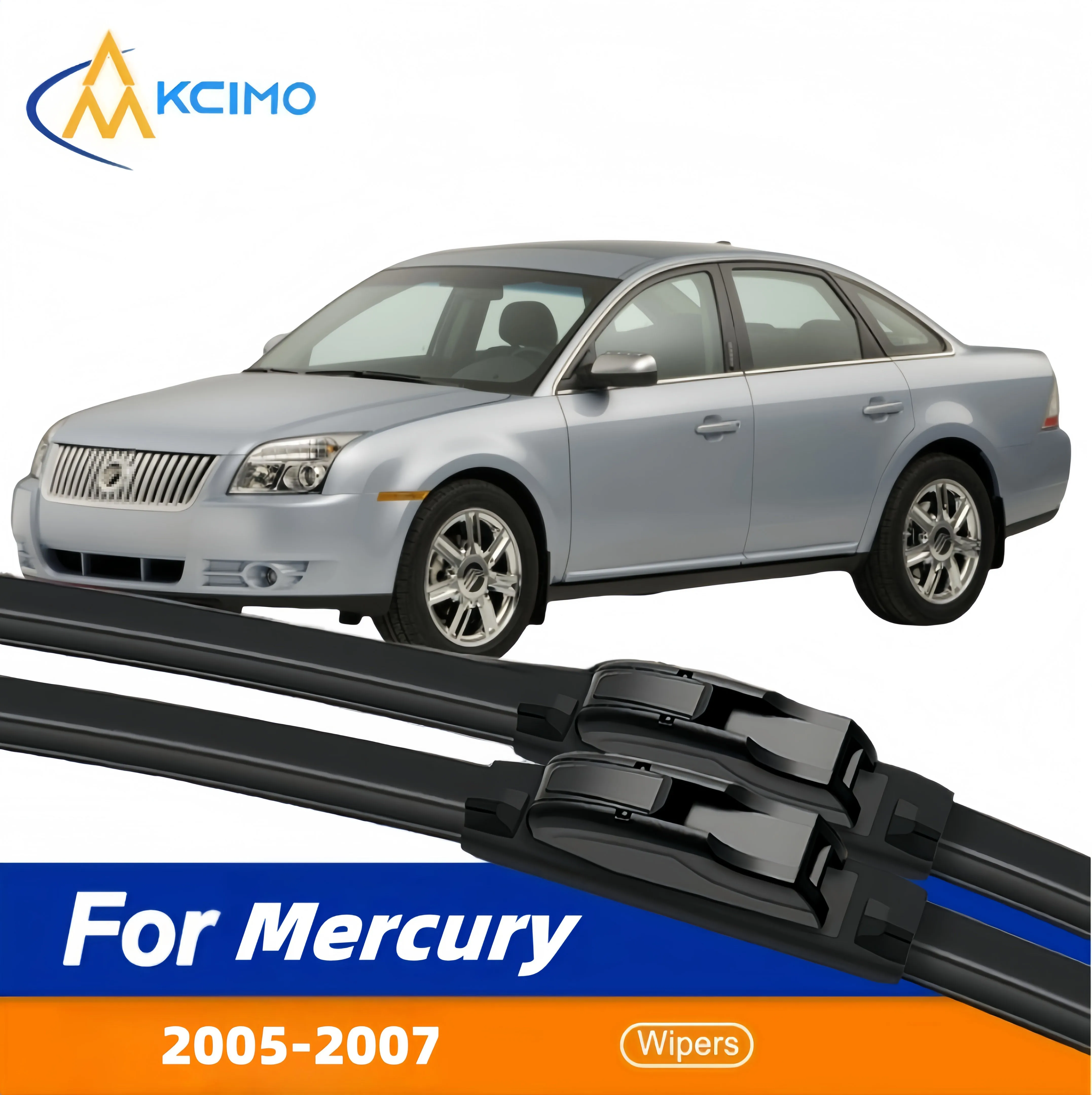 

Stylish black frameless wiper blades - ultra quiet all-weather easy install Perfect fit for Mercury Mariner 2005-2007 models