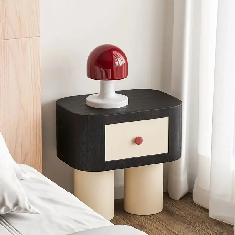 

Nordic Simple Bedside Table Fashion Balcony Storage Cabinet Bedroom Decorative Modern Design Nightstands Stand Luxury Furniture