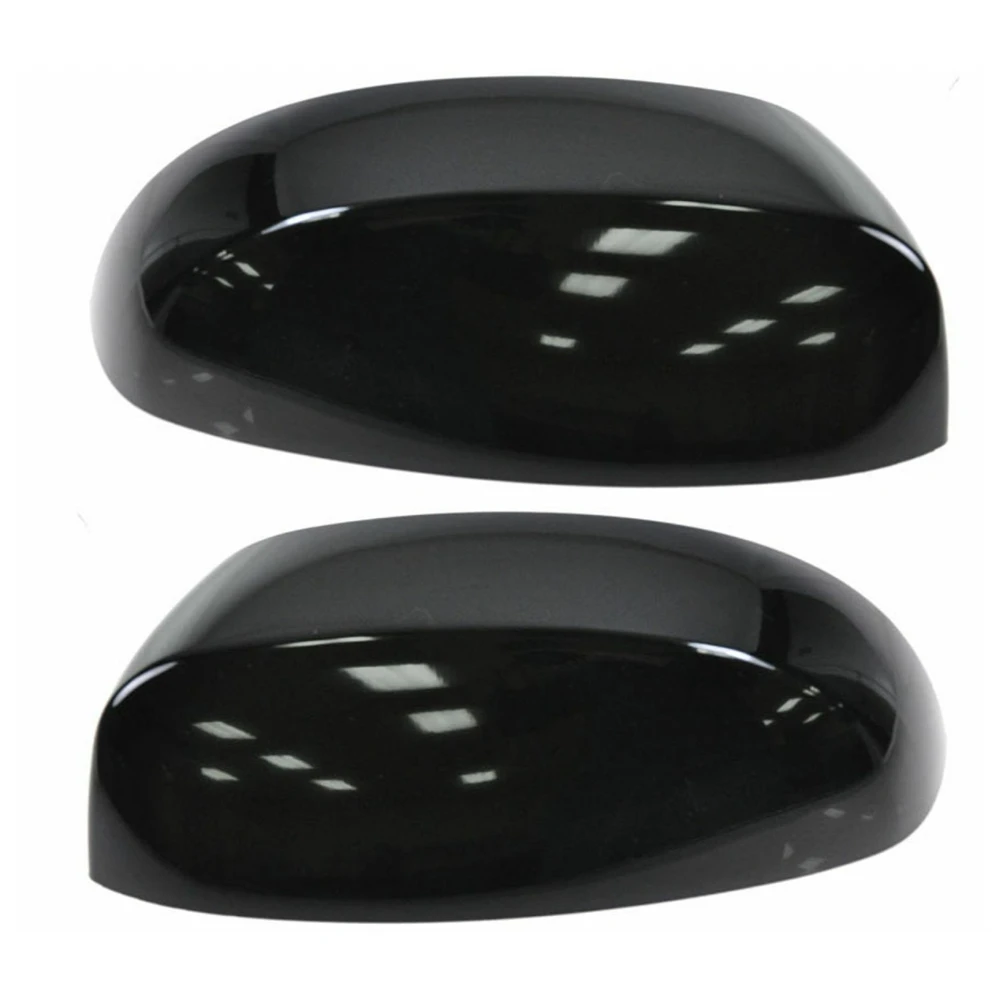 ​Smooth Black Side Mirror Cap Pair Set for Tahoe Silverado Sierra Pickup25788157