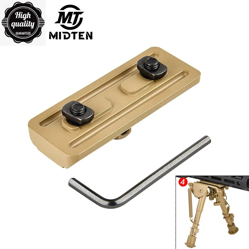 MidTen M-lok Mount Sling Accessory Handguard Adapter Khaki Flat Dark Harris Picatinny Bipod Low Profile Rifle AR15 Harris Bipods