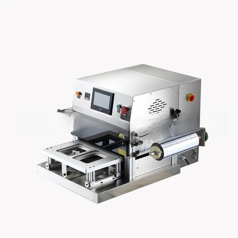 Lunch box packaging machine, sealing machine, fully automatic fast food box, modified duck packaging, nitrogen commercial use
