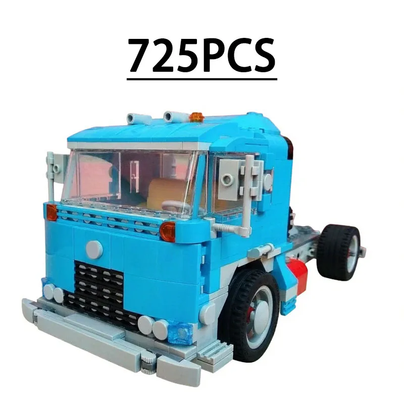 Building Block Semi-Trailer Pickup Truck 102522 Replacement Model 725Pieces Birthday Fun DIY Toy Holiday Christmas New Year Gift