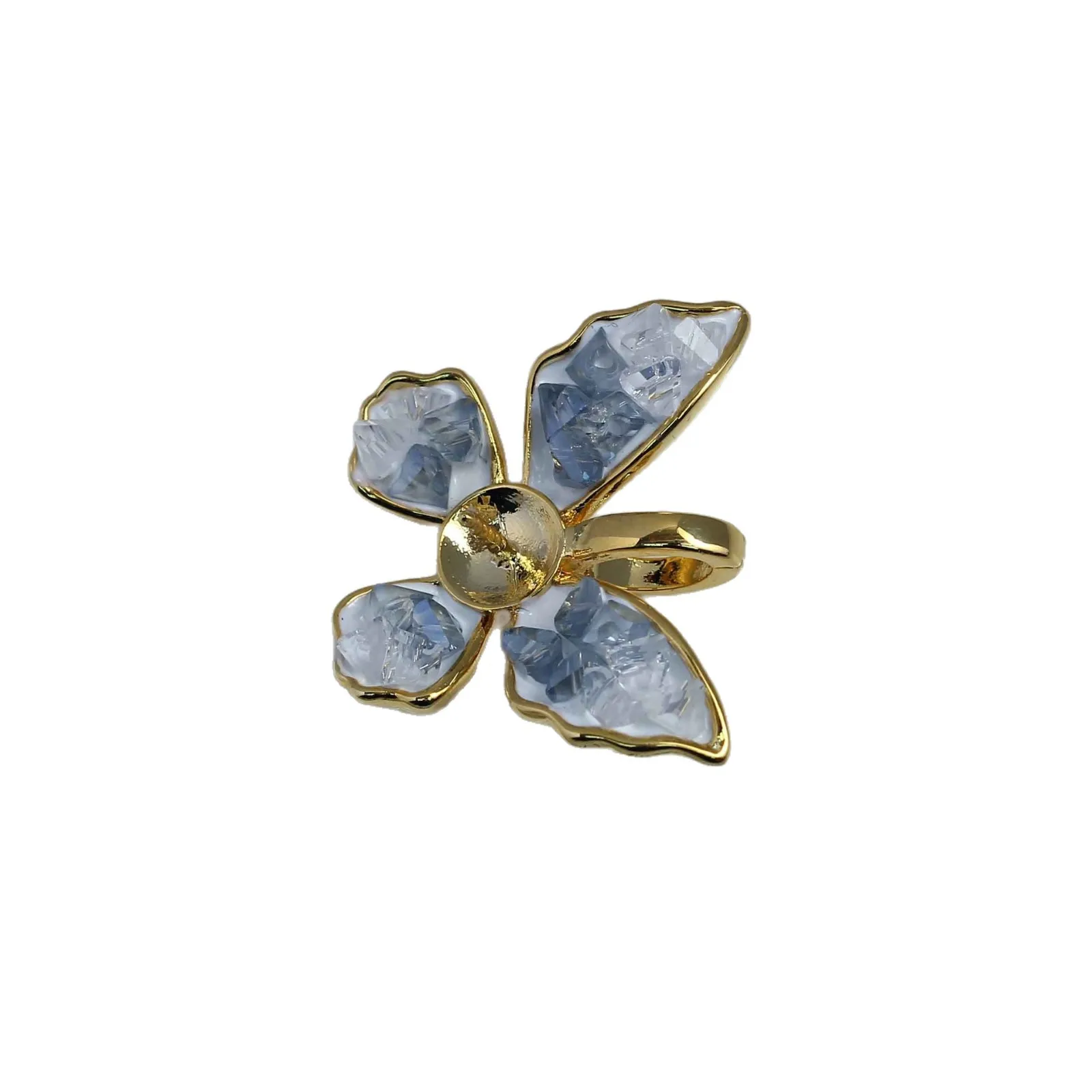 

1 шт. D081, позолоченная 14-каратным золотом подвеска-основа для жемчуга с сохранением цвета, аксессуары для изготовления украшений своими руками (жемчуг и цепочка не входят в комплект)