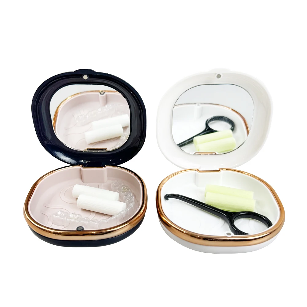 1Pcs Braces Case Dental Retainer Box Case Magnetic Aligner Mouth Guard Container For Teeth Travel False Denture Boxes