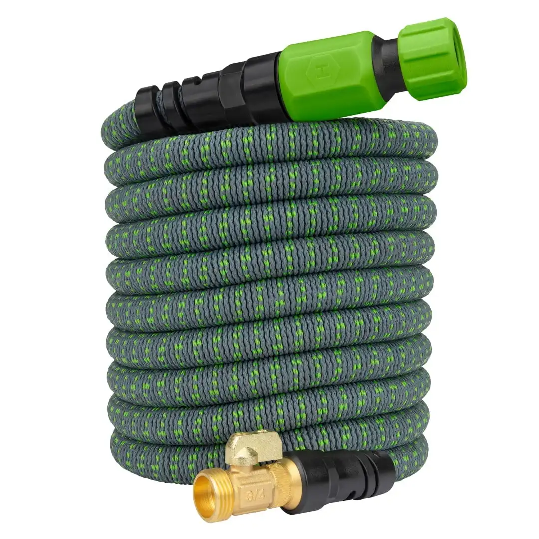  Burst Proof Expandable Garden Hose - Latex Water Hose 5/8in Dia. x 50 ft.