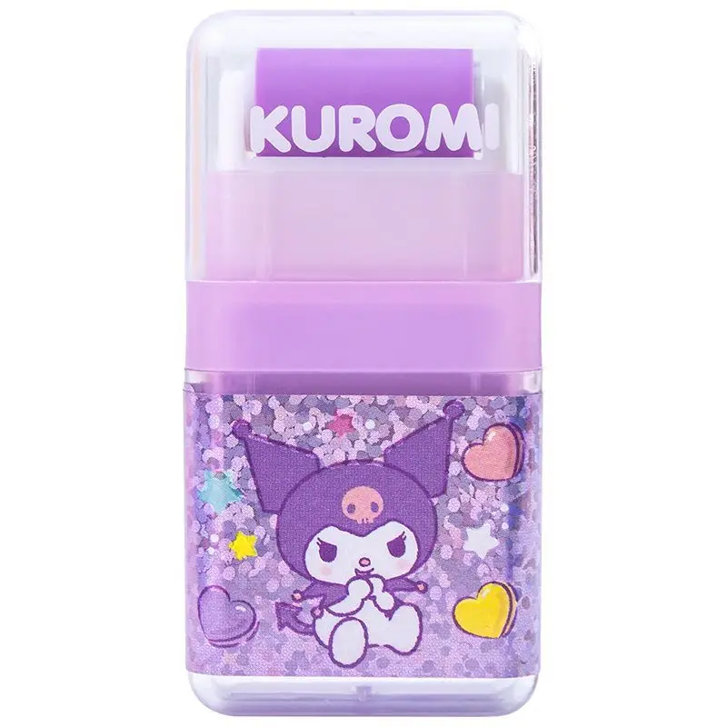 Sanrio All-Star Eraser For Students Cartoon Cute Kuromi Cinnamoroll My MelodyHello KittyPompompurin Roller Storage Eraser Gift