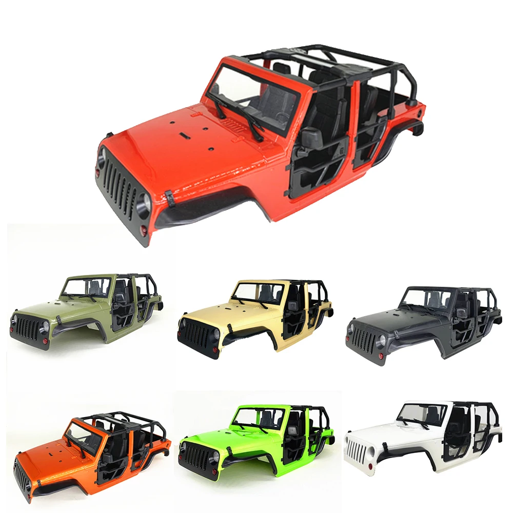 Wrangler Body Shell 313mm 12.3 "rozstaw osi stojak na rury pół drzwi akcesoria do modyfikacji dla 1/10 gąsienica RC TRX4 Axial SCX10 90046