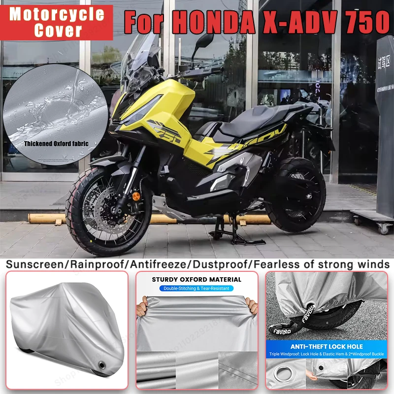 

Чехол для мотоцикла HONDA X-ADV 750 без ушей-наружная защита всего тела, водонепроницаемый пылезащитный солнцезащитный аксессуар