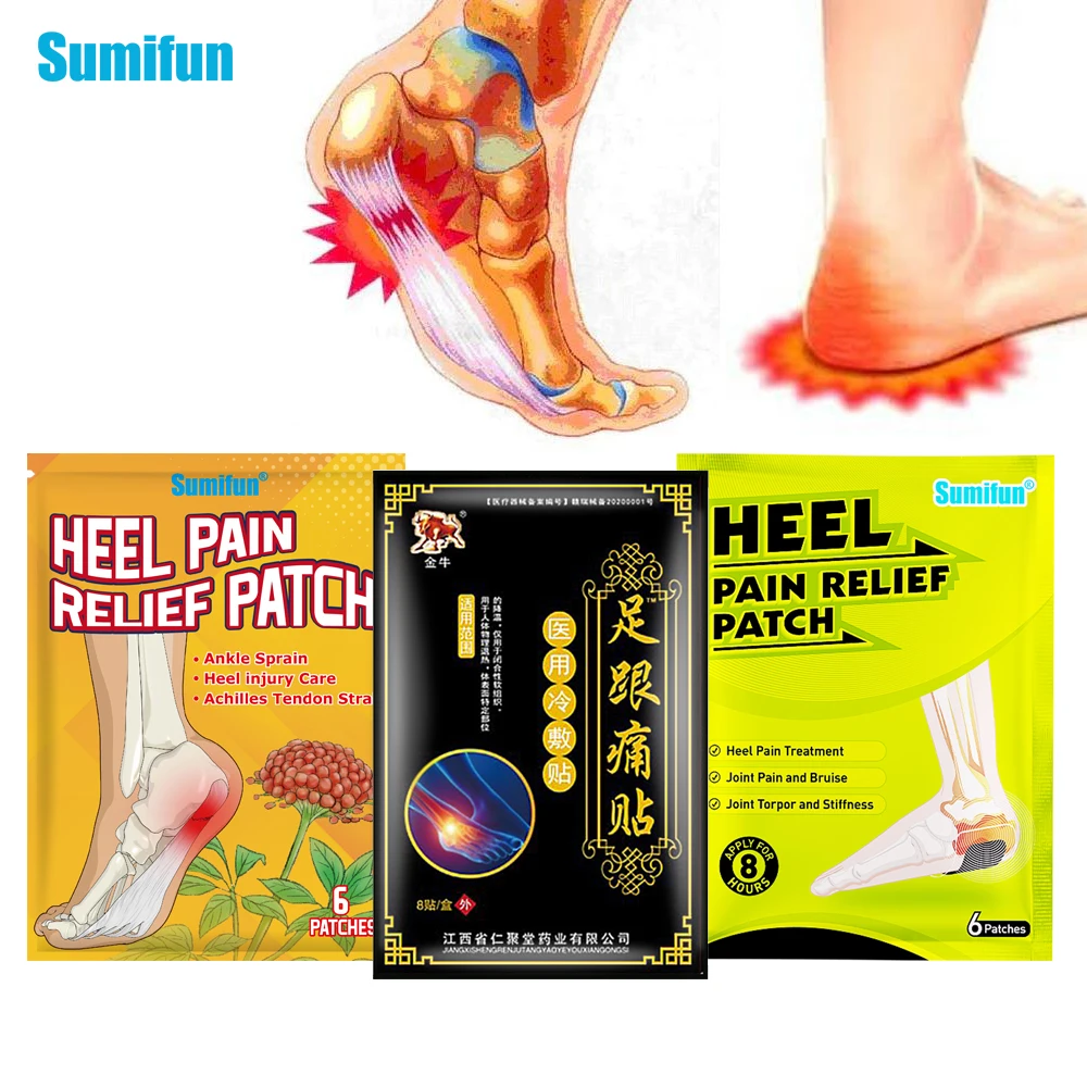 

3Types Sumifun Heel Analgesic Patch Plantar Bone Spur Pain Relief Care Sticker Achilles Tendinitis Arthritis Painkiller Plaster