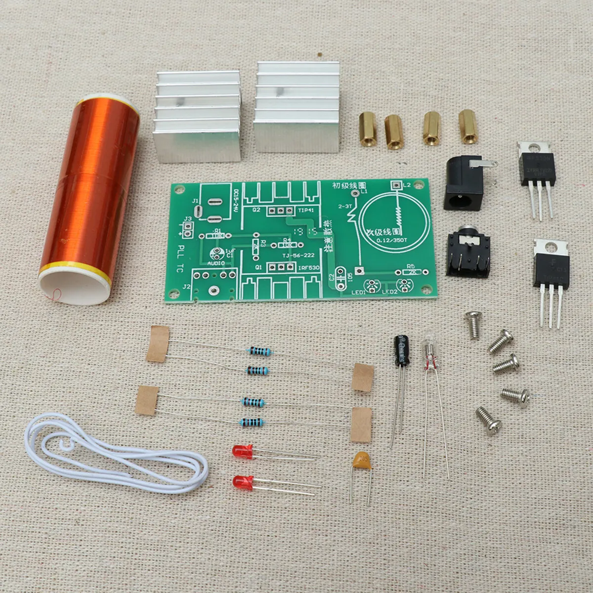 

Mini Coil Plasma Speaker Kit DIY Project Quality Material Exquisite Craft Car Audio Application Arc Ignite