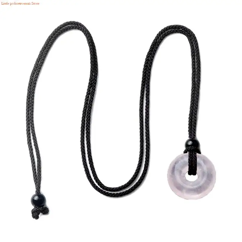 F92D Goth Crystal Agate Clavicle Chain Women Girl Wedding Jewelry Party Birthday Gift