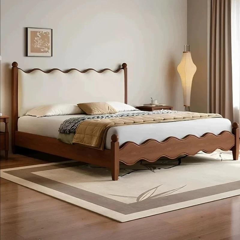 Design Modern Bed Bedroom Single Children European Girls Headboards Luxury Bed Sleeping Simple Letto Matrimoniale Home Furniture