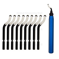 Metal RB1000 Repair Deburring Tool Kit Bit Rotary Deburr Blades Remover Deburring Tool Set for Wood Plastic