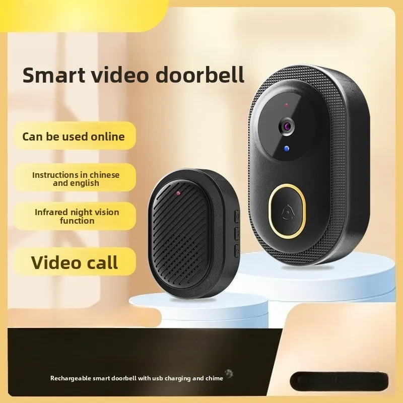 جديد أمن الوطن عن بعد جرس باب يتضمن شاشة عرض فيديو ذكي لاسلكي كشف الإنسان اتجاهين الاتصالات عالية الوضوح للرؤية الليلية