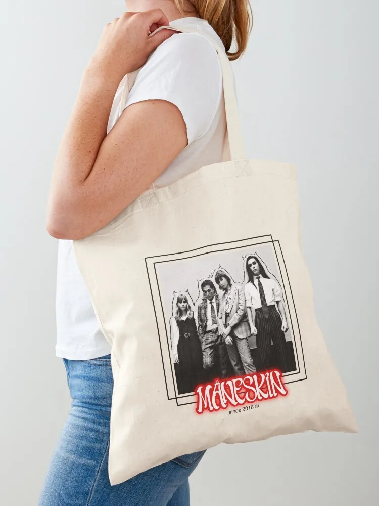 

Mneskin Minimalistic Subtle Lines Design Tote Bag Lady bag Handbags canvas tote bags shopper bag woman