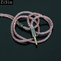 ZiSin 56 In-Ear Headphones Upgrade Replacement Cable (2.5/3.5/4.4mm to MMCX/2Pin for Delci Explorer DaVinci Himalaya)
