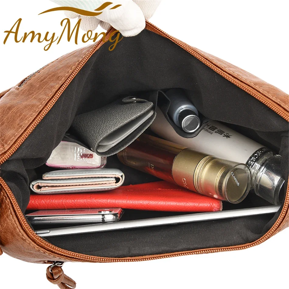 Sacs à bandoulière en cuir souple pour femmes, nouveaux sacs à main de luxe, sac messager design, sacs à main et sacs à main, 2024