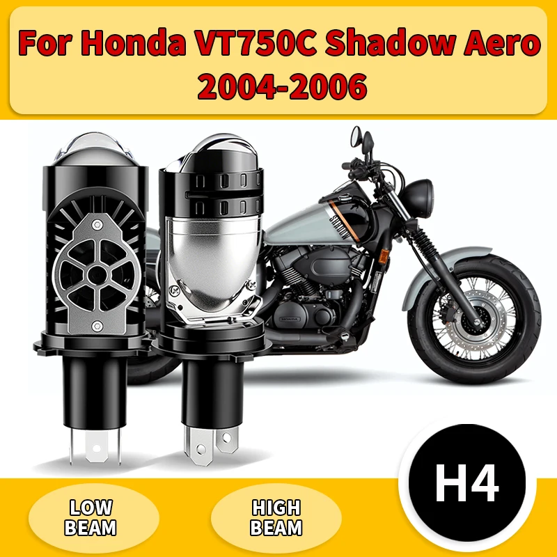 

1PC/2PCS For Honda VT750C Shadow Aero 2004-2006 H4 Projector Lens LED Headlight Bulbs For Motorcycle HB2 9003 Hi/Lo Beam Lamp