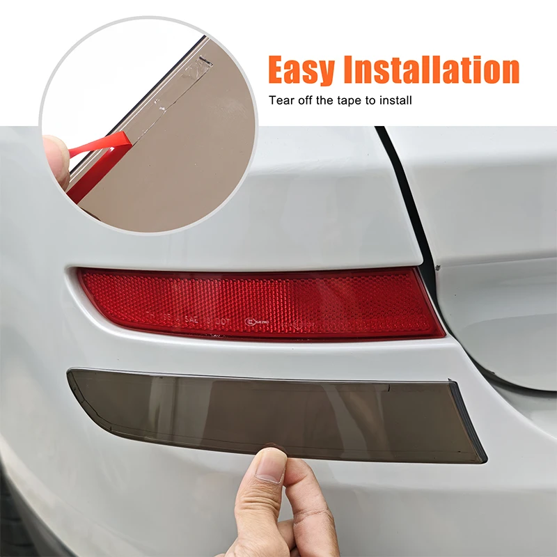 

Для BMW X3 2011-2017 высокопозиционная черниющая пленка для стоп-сигналов, черниющая пленка для задних противотуманных фар, ABS прозрачный серый 1 шт.