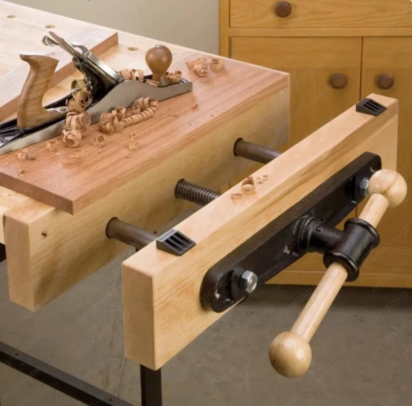 9 Inch Woodworking Vise – Heavy-Duty Table Clamp with Quick Release & Swivel Base for Workbench Fixture