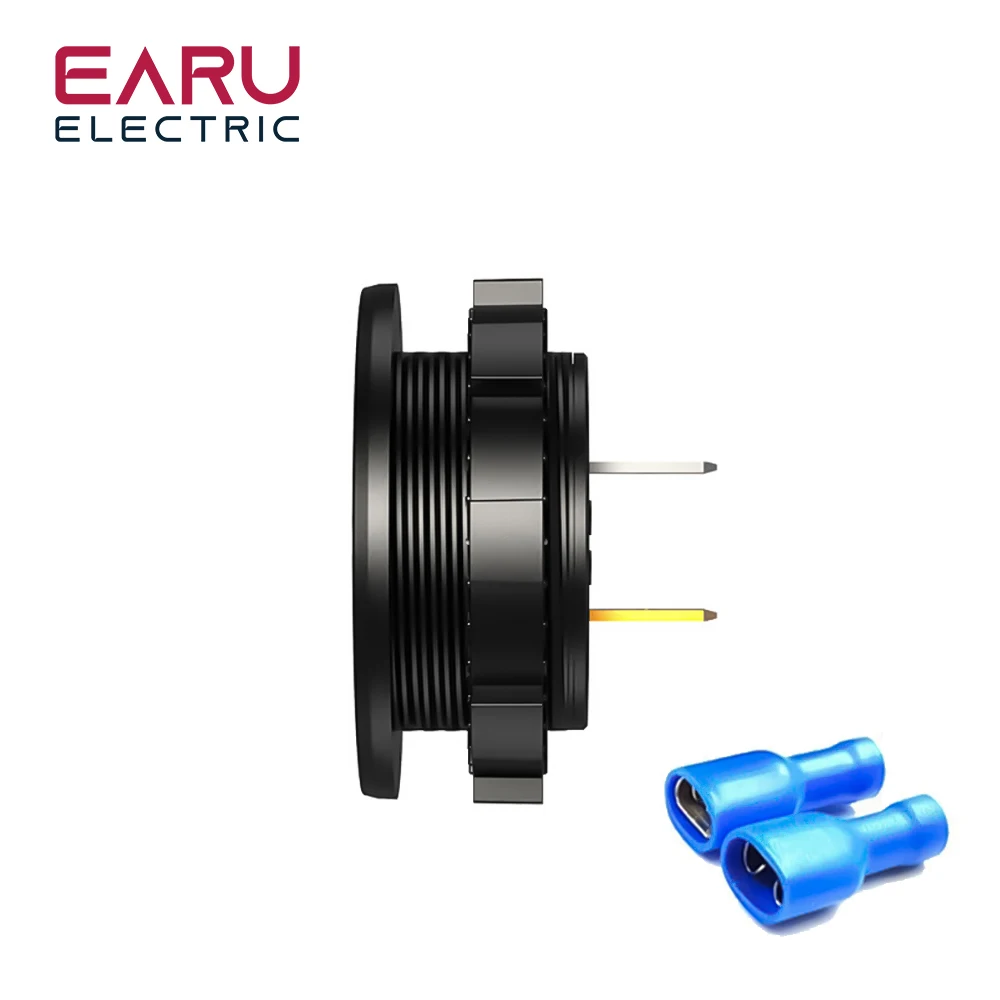 Earu DC 5-48V 방수 전압계 LED 디지털 디스플레이 전압 계량기, 자동차 오토바이 배터리 LED 패널 전압 모니터 12V