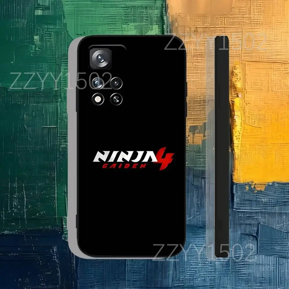 Чехол для телефона N-Ninja G-Gaiden 4 NG4 Ryu для Samsung S25, S24, Ultra, S20, S30, Plus, S22, S23, Ultra, Plus, 5G, черный силиконовый мягкий