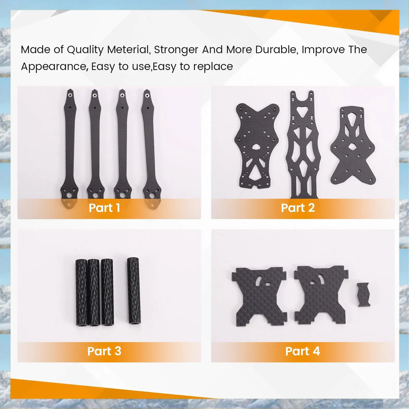 

Экологически чистый комплект APEX HD с 7-дюймовой рамой, квадрокоптер из углеродного волокна, рычаг 5,5 мм, 315 мм, детали для самостоятельного изготовления для FPV, фристайл, радиоуправляемый дрон