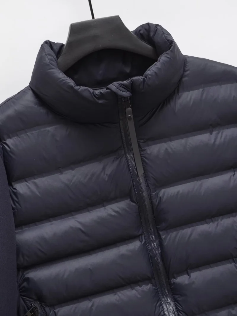 ETJ 2025 Damen Herbst- und Winter-Freizeitjacke, Kurze Sportjacke für Outdoor-Aktivitäten, Leichte, Warme, Gesteppte Jacke mit Kontrastärmeln – Detail 22