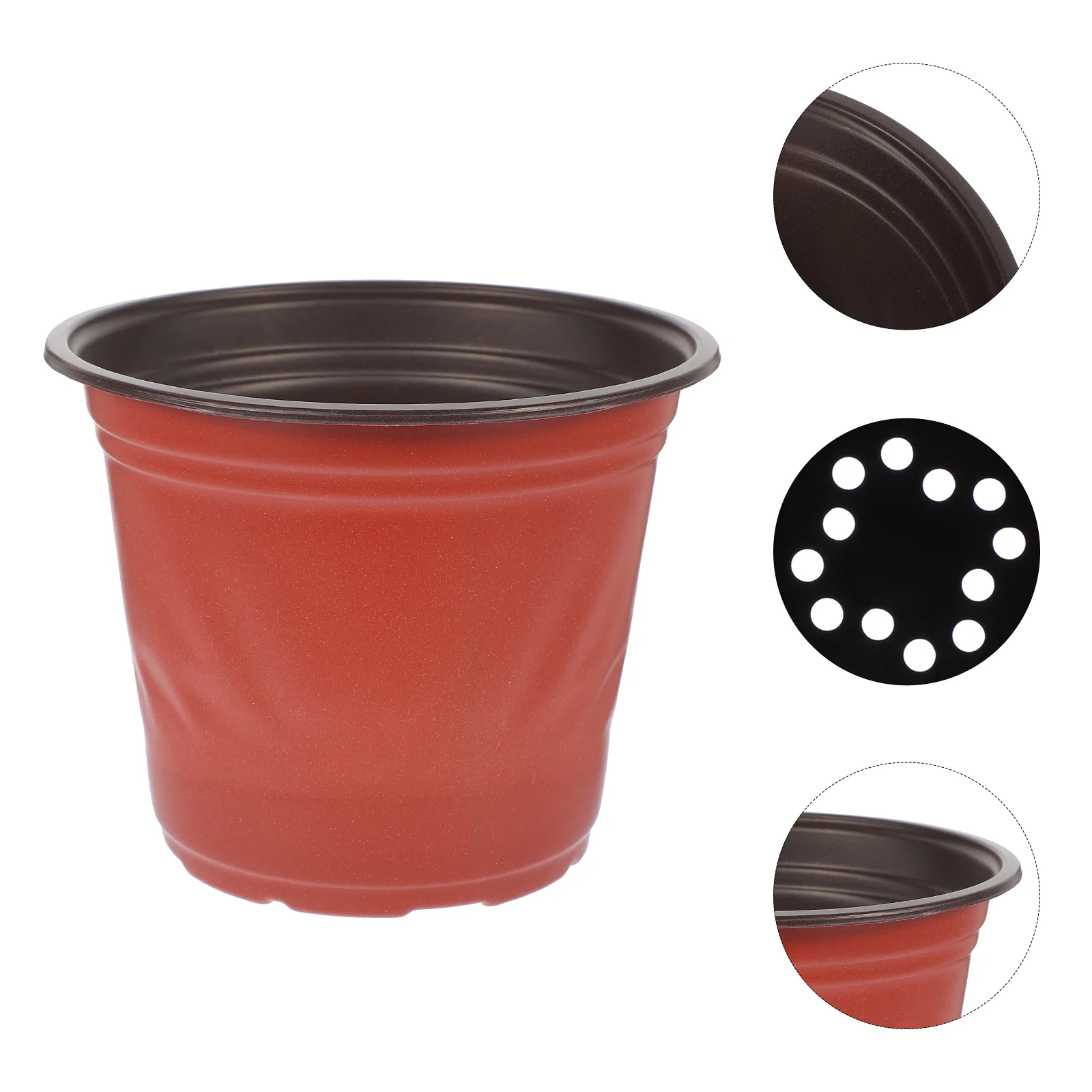 

Plant Dome Flower Pot Seedling Pots with Drainage Holes Supplies Planter for Plants