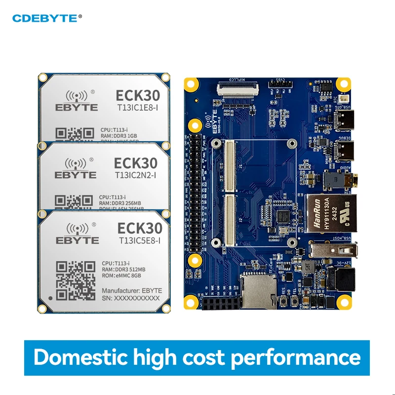 لوحة أساسية كمبيوتر لوحة واحدة Allwinner مدمجة Linux CDEBYTE ECK30 متعدد النواة جيجابت إيثرنت متغاير 1.2 جيجا هرتز