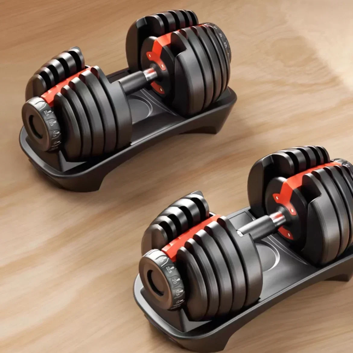 

VEVOR Adjustable Dumbbell 24/40 KG 52.5/90LBS Home Gym Workout Equipment Organizer Yoga Mat Storage Weight Rack Dumbbell for GYM